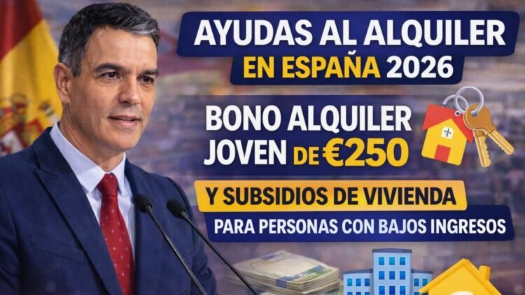 Ayudas al Alquiler en España 2026 – Bono Alquiler Joven de €250 y Subsidios de Vivienda para Personas con Bajos Ingresos