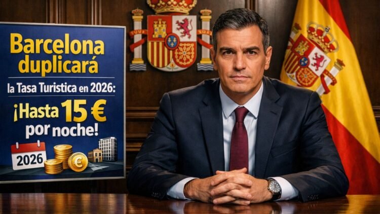 Barcelona duplicará la tasa turística en 2026: hasta 15 € por noche