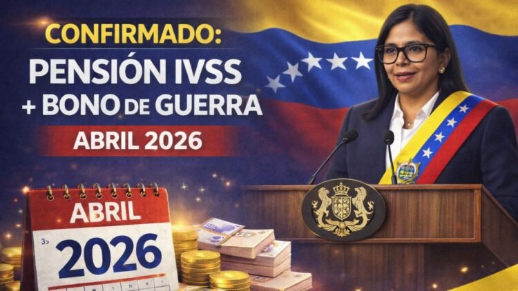 Confirman incremento de la pensión del IVSS y el Bono de Guerra para Abril de 2026