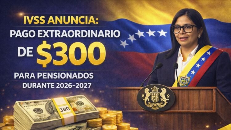 El IVSS anuncia un pago extraordinario de $300 para pensionados durante 2026-2027