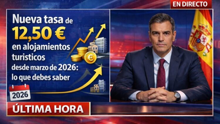 Nueva tasa de 12,50 € en alojamientos turísticos desde marzo de 2026: lo que debes saber